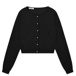 Glowny Korea classic loose fit black cardigan